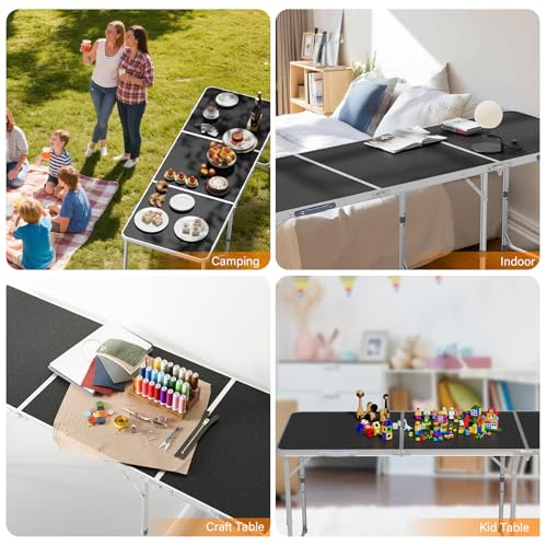 3ft Aluminum Folding Camping Table with Carrying Handle O3096
