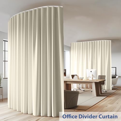 Room Divider Curtain Track Set, Blackout Panel, 8.3ft Wide A844312