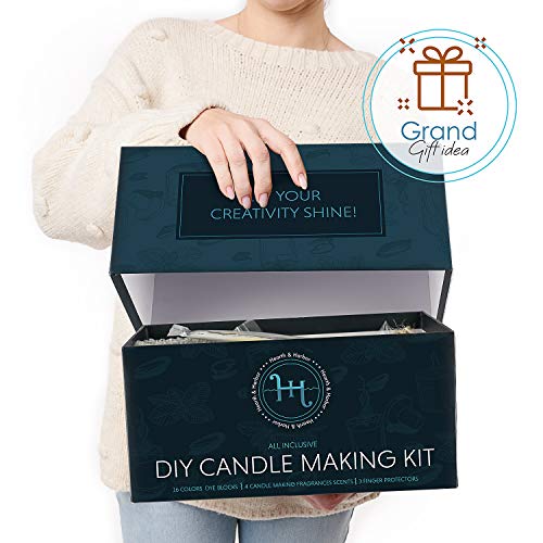 DIY Candle Making Kit with Soy Wax Flakes for Adults and Kids Y7396