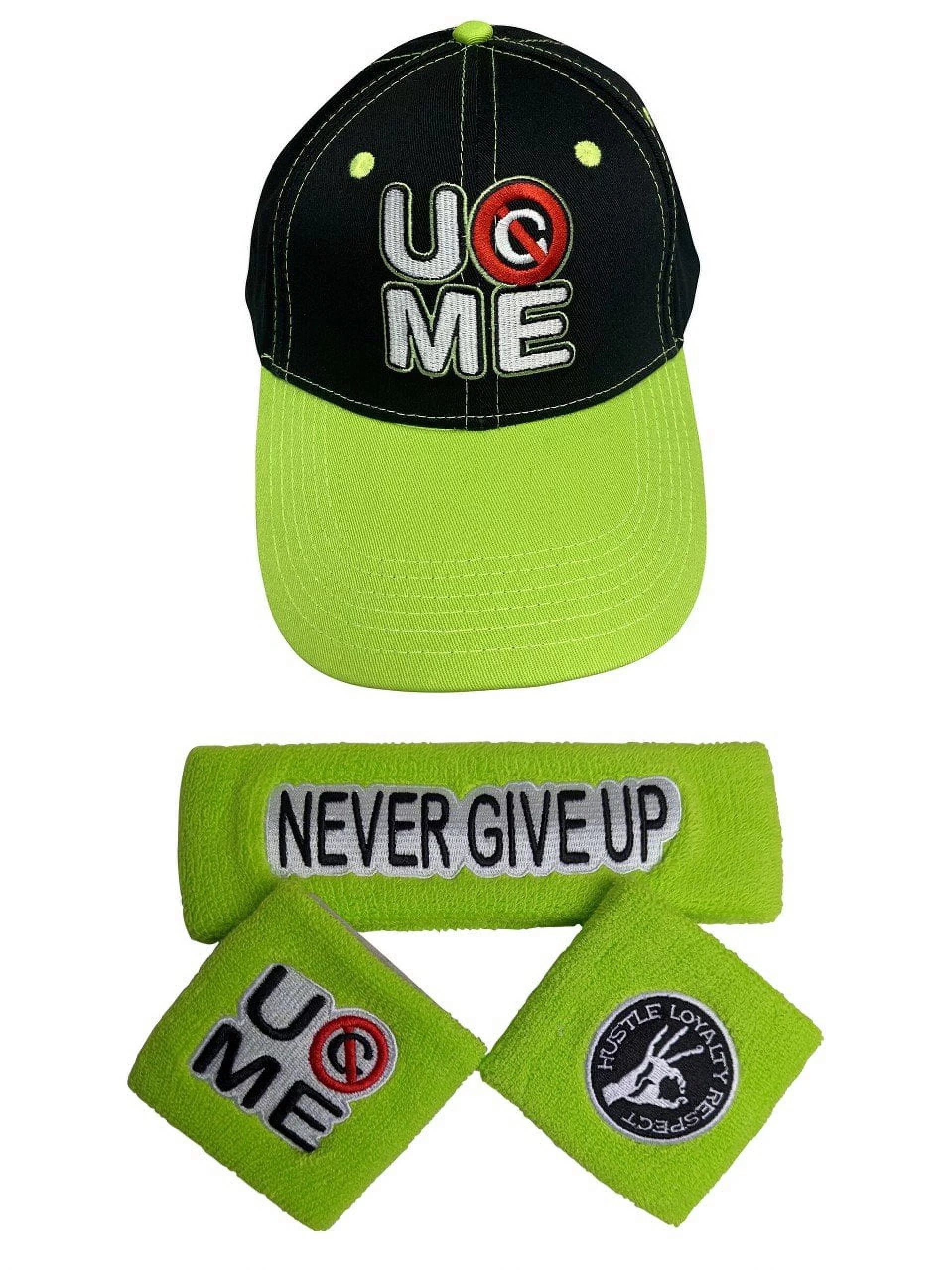 Neon Green Boys Costume T-shirt Hat Wristbands R2795
