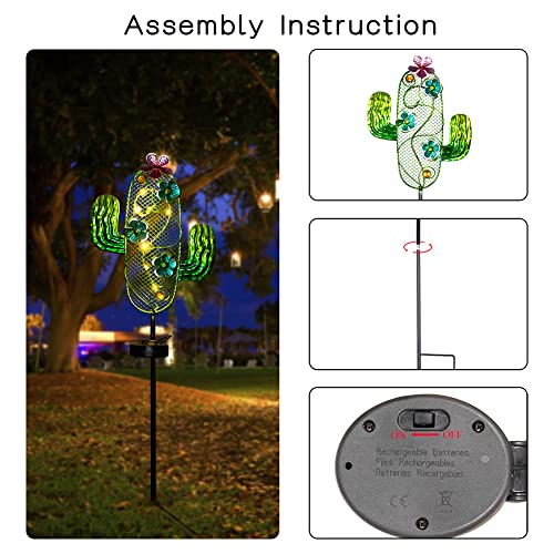Solar Hummingbird Garden Stake Lights for Outdoor Patio O418219