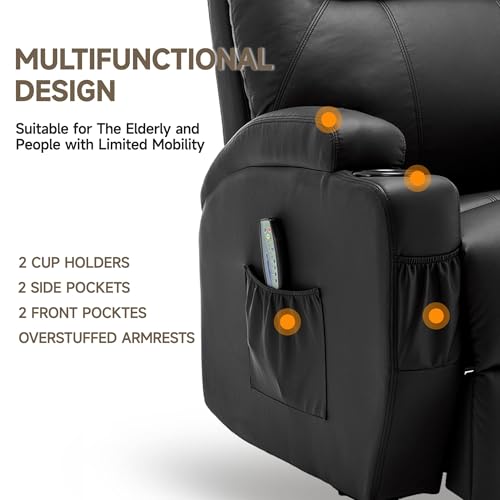 Rocking Recliner Chair with Massage and Heat for Adults H49678