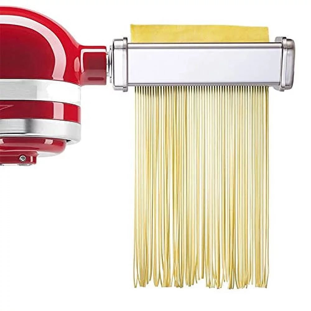 Pasta Attachment for Stand Mixer, 3 Piece Stainless Steel Roller and Cutter Set N609