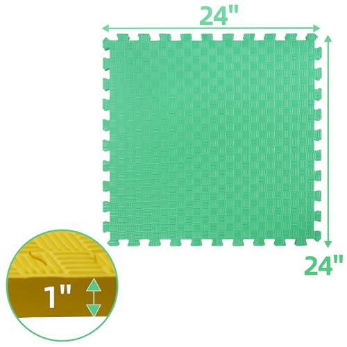 Puzzle Exercise Mat with EVA Foam Interlocking Tiles for MMA, Gymnastics and Home Gym H787