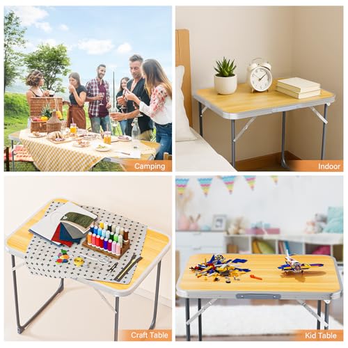3ft Aluminum Folding Camping Table with Carrying Handle O3096