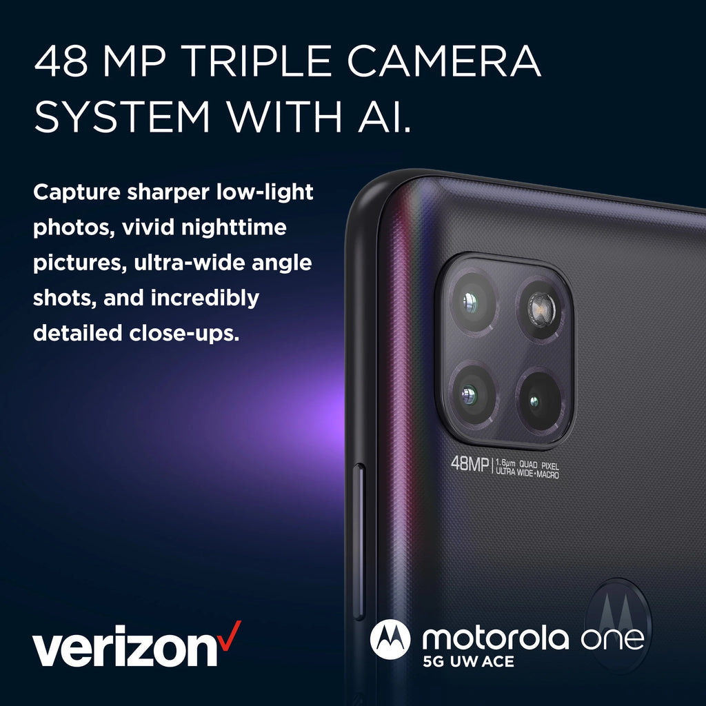 Motorola One Ace 5G 64GB Gray Prepaid Smartphone V373212