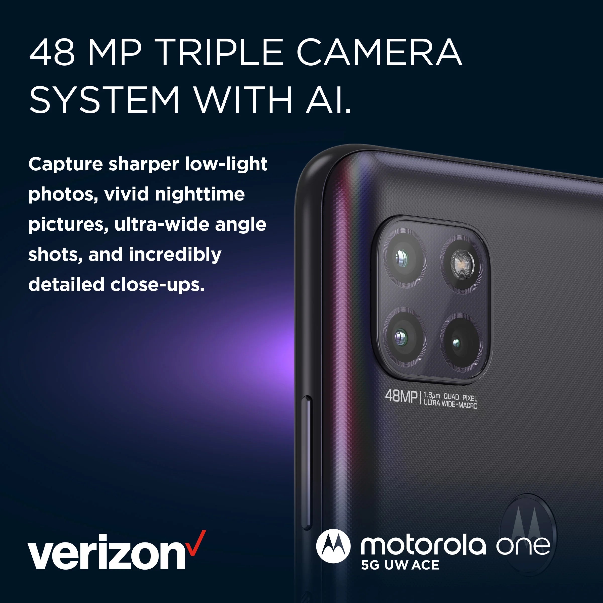 Motorola One Ace 5G 64GB Gray Prepaid Smartphone V373212