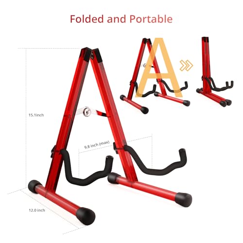 Wood Guitar Stand Foldable for Acoustic Electric Bass V5101