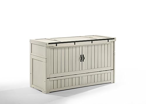 Murphy Cube Cabinet Bed (White, Queen) N4098