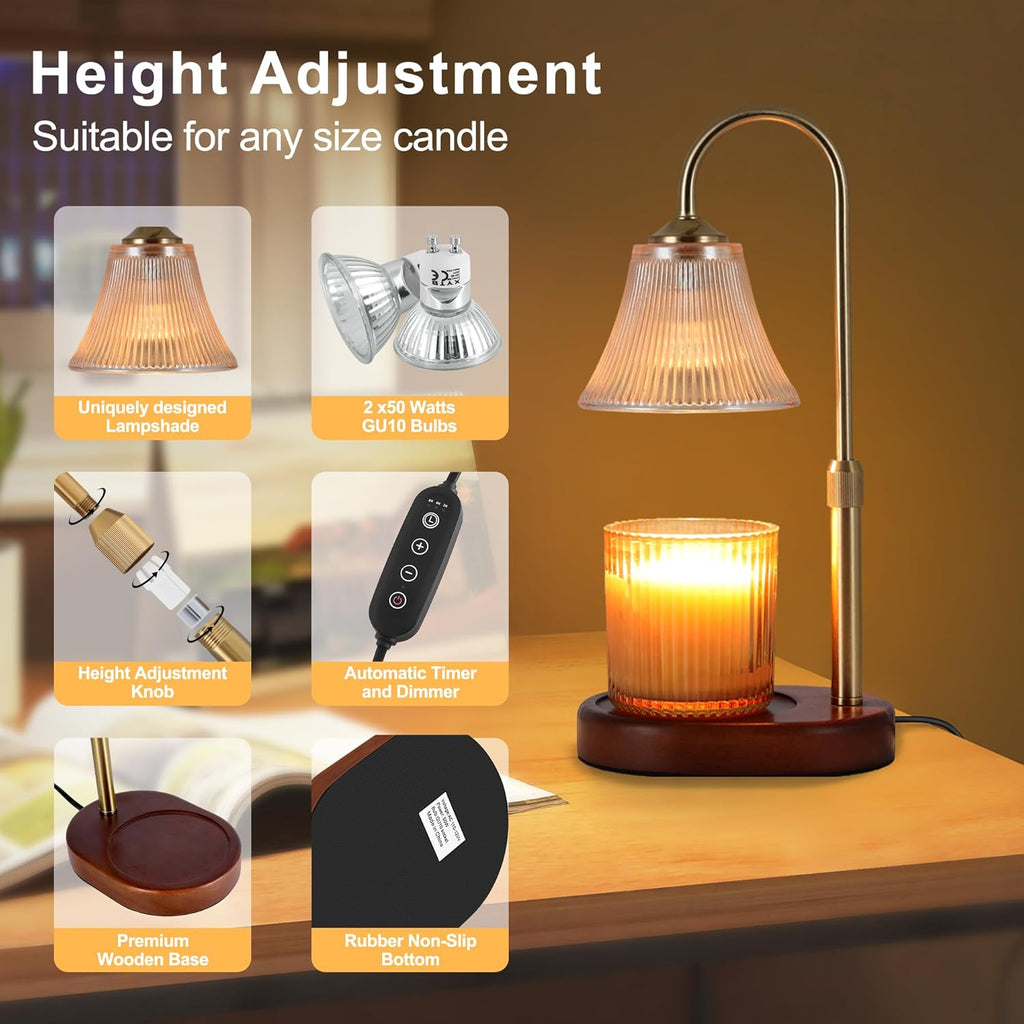 Candle Warmer Lamp with Timer and Dimmer G23084