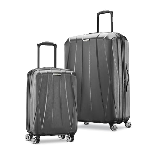 Hardside Expandable Carry-On Luggage with Spinner Wheels, Black, 20-Inch O253