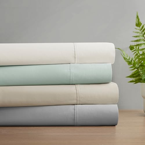 Organic Cotton Sheet Set Queen Grey 4 Piece W285