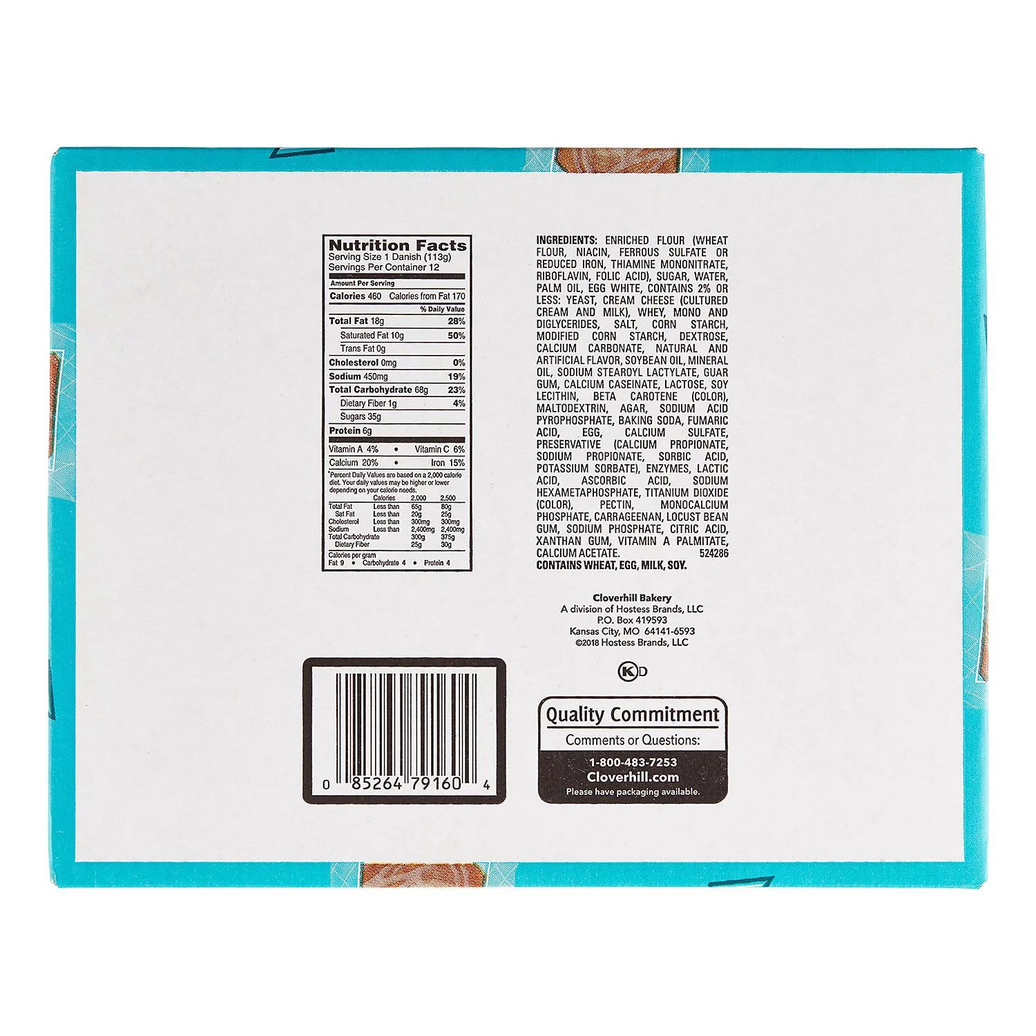 Cheese Danish, 4 Ounce, 12 per Box W2343