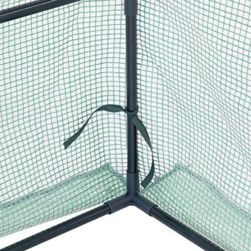 Outdoor Mini Greenhouse Tent with Steel Frame I875789