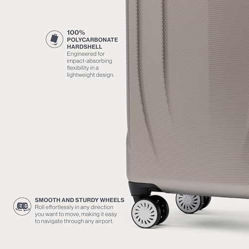 Hardside Expandable Carry-On Luggage with 8 Spinner Wheels, 21 Inch B30295