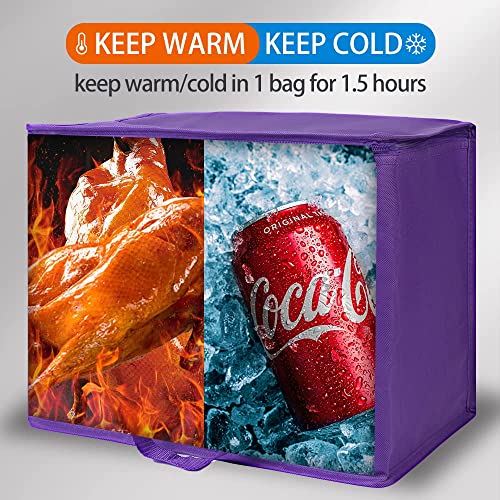 Insulated Food Delivery Bag Hot Cold Meal Carrier F1699