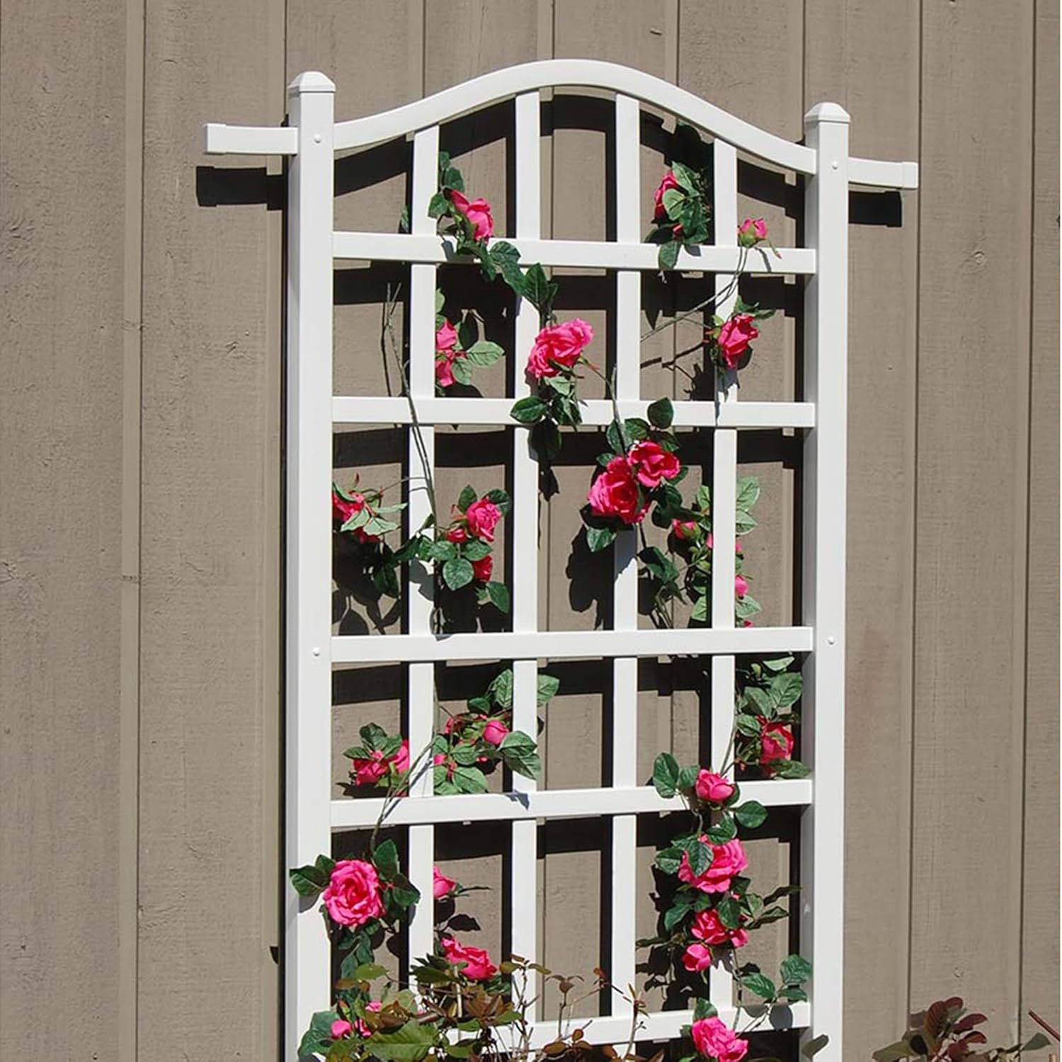 Garden Trellis 35 x 75 Inch Plant Support for Climbing Plants, White S210450