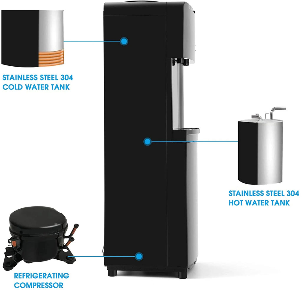 Hot Cold Water Dispenser Top Loading with Child Safety Lock G40519