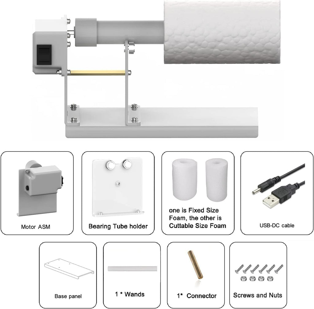 Tumbler Turner Machine for DIY Glitter Epoxy Crafts W1335
