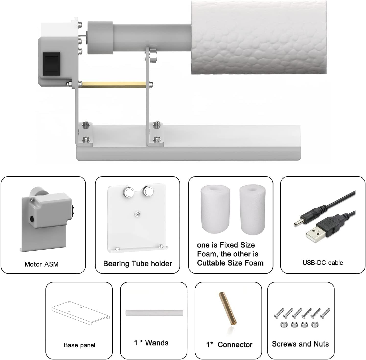 Tumbler Turner Machine for DIY Glitter Epoxy Crafts W1335