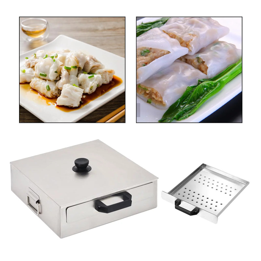 Multifunctional Vermicelli Roll Steamer Stainless Steel for Home Use Z684240