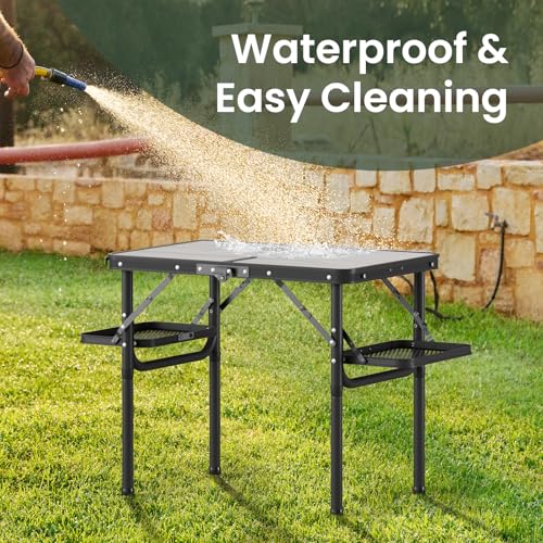Folding Camping Table Small 2ft, Portable with Extra Space, Aluminum V581