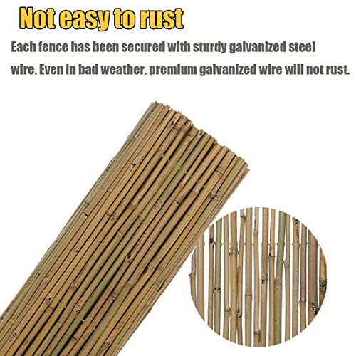 Bamboo Screen Fence Roll for Outdoor Garden Patio K7767