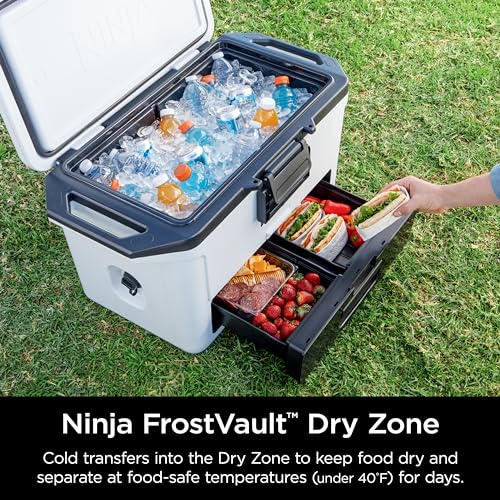 50qt Hard Cooler with Dry Storage Drawer, Slate Gray Z920