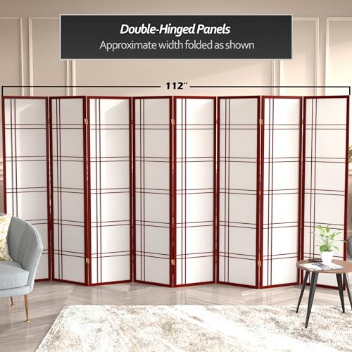 6 Panel Honey Room Divider D80902