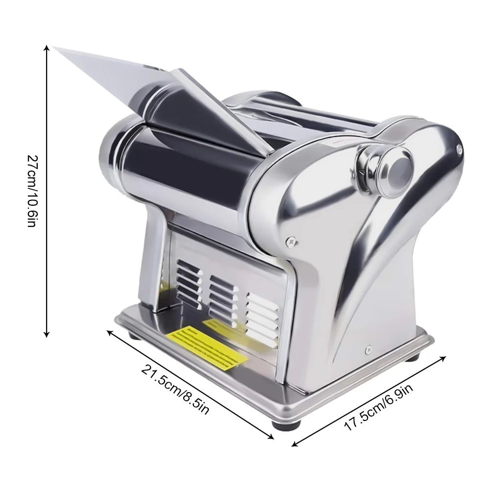 110V Commercial Electric Pasta Machine 6-Speed with Two Blades I397
