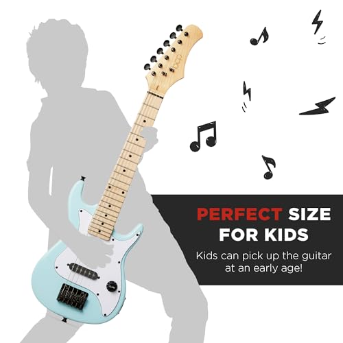 30in Kids Electric Guitar Beginner Starter Kit with Amplifier, Strap, Gig Bag, Picks J4176