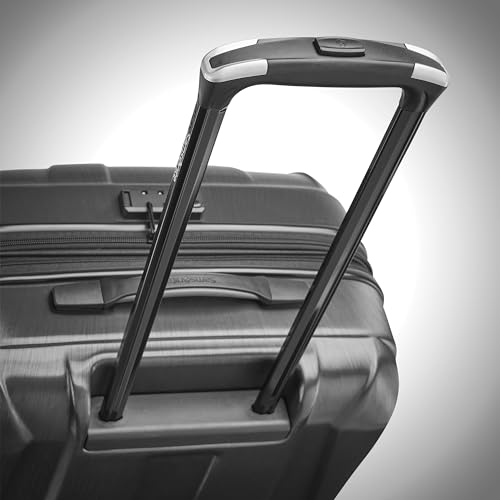 Hardside Expandable Carry-On Luggage with Spinner Wheels, Black, 20-Inch O253