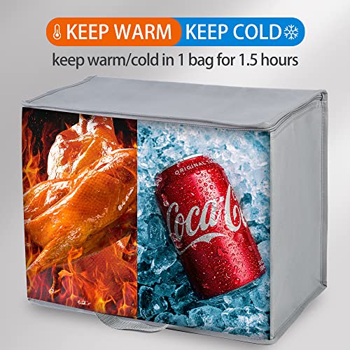 Insulated Food Delivery Bag Hot Cold Meal Carrier F1699