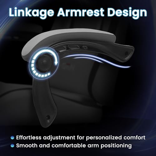 Gaming Chair with Footrest Lumbar Support High Back Recliner Ergonomic Leather L124