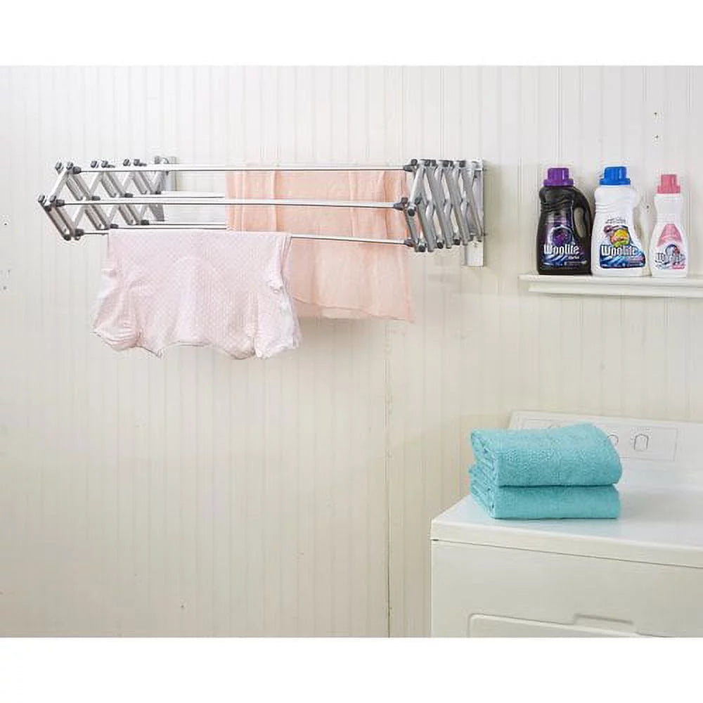 Accordion Wall Drying Rack Collapsible Aluminum C728989