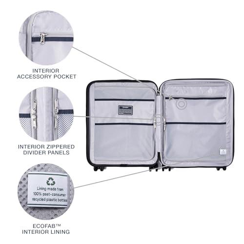Hardside Expandable Carry-On Luggage with 8 Spinner Wheels and TSA Lock Q7052