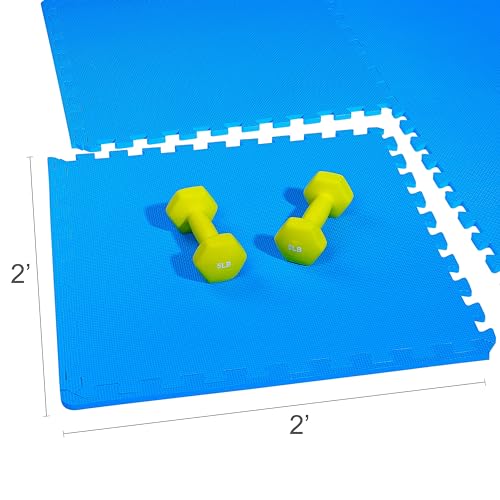 Puzzle Exercise Mat with EVA Foam Interlocking Tiles for MMA, Gymnastics and Home Gym H787