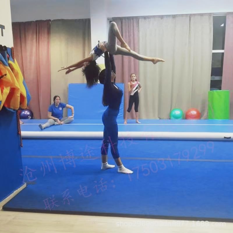 Indoor Gymnastics Track Mat with Grippy Carpet Top for Fitness and MMA T741941
