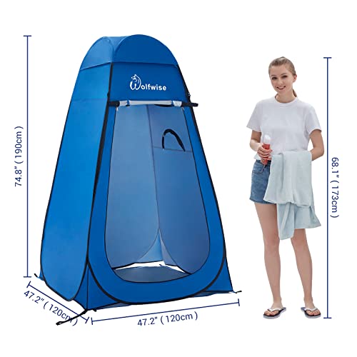 Pop Up Privacy Shower Tent Portable Outdoor Camping Shelter Y93314
