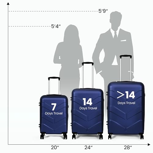 Hardside Carry-On Luggage 22x14x9 with Spinner Wheels G556