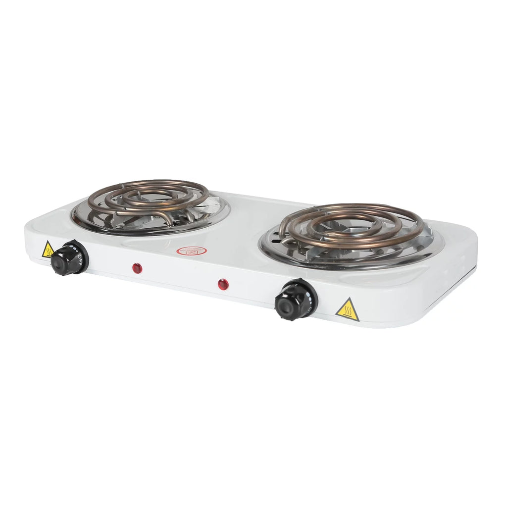 Double Trouble Hot Plate: 2000W Electric Stove Burners for Cooking A43853