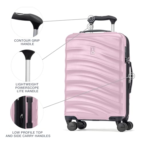 Hardside Expandable Carry-On Luggage with 8 Spinner Wheels and TSA Lock Q7052