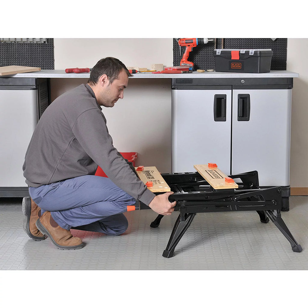 Portable Work Center with Vise J3065