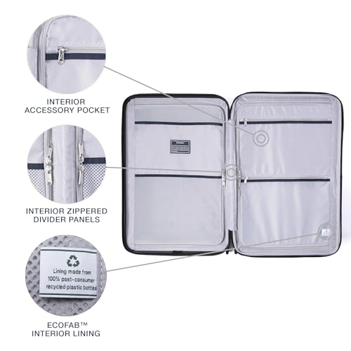 Hardside Expandable Carry-On Luggage with 8 Spinner Wheels and TSA Lock Q7052
