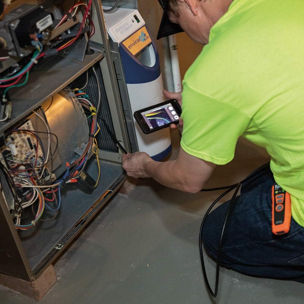 Wi-Fi Borescope Inspection Camera with Rechargeable Battery and LED Lights P24681