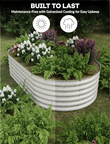 Galvanized Raised Garden Bed for Vegetables, Fruits and Flowers V33720