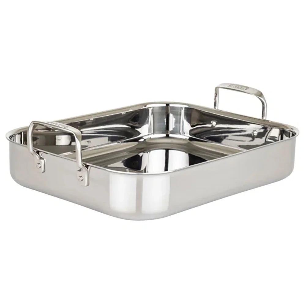 Stainless Steel Roasting Pan with Rack and Thermometer R223836