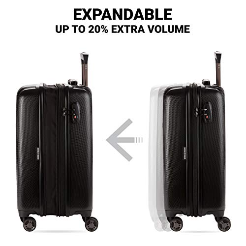 Expandable Hardside Luggage with Spinner Wheels and TSA Lock, Carry-On 19-Inch X51908