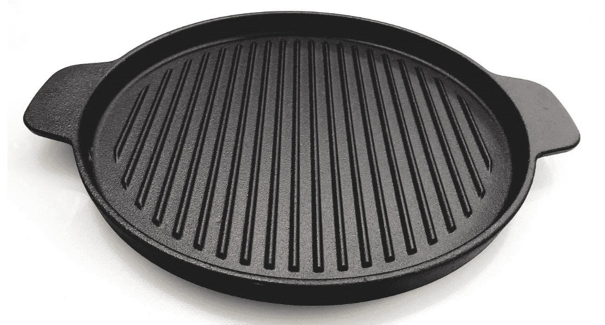 Cast Iron Grill Pan with Rubber Wood Underliner Z72127