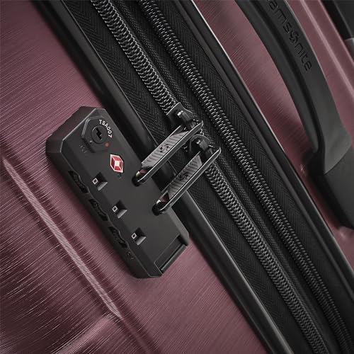 Hardside Expandable Carry-On Luggage with Spinner Wheels, Black, 20-Inch O253